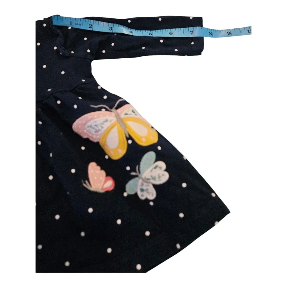 Carter's Kids Size 3M Blue Polka Dot Long Sleeve Snap Closure Shirt